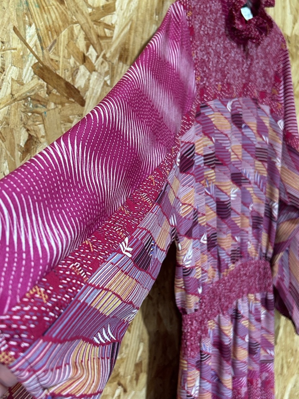 Diane Freis Vintage Maxi Dress, (RARE Georgette misspelled), Magneta/Pink - Picture 6 of 16